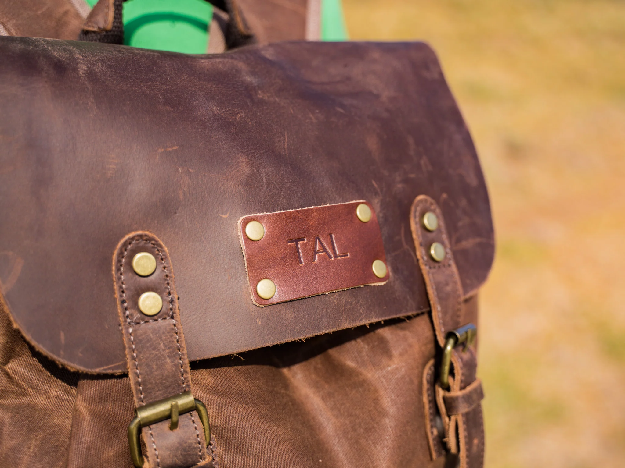 Canvas and Crazy Horse Leather Backpack Adventure - Image 5