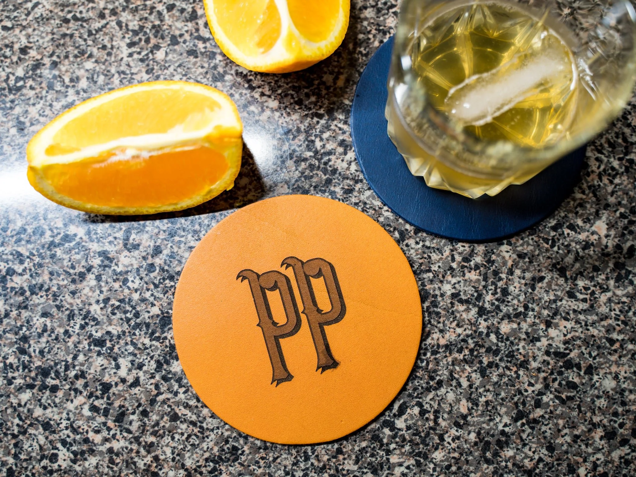 Coaster Logo Engraving