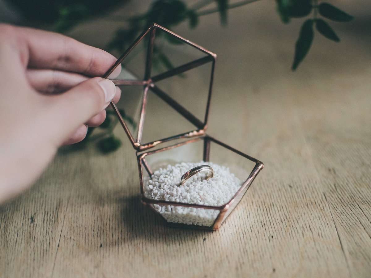 Geometric Glass Ring Box Mini - Image 2