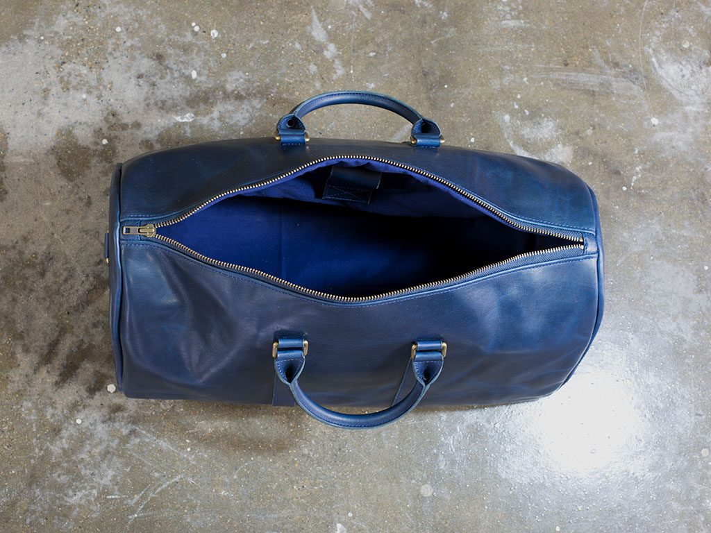 Horween Leather Duffle Bag - Blue - Image 2